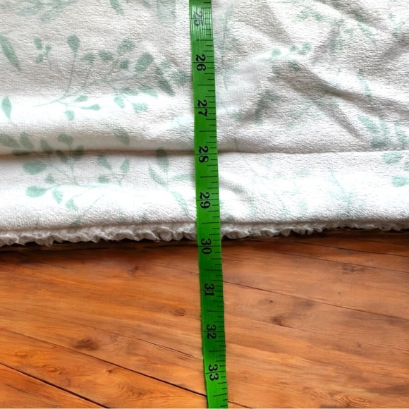 LILA & JACK Baby Blanket - Soft Sherpa Fleece - Green Botanical Print - 39”x30” - Picture 7 of 9